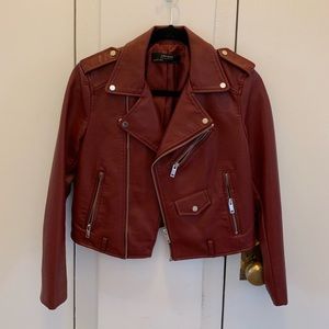 Zara Vegan Faux Leather Jacket